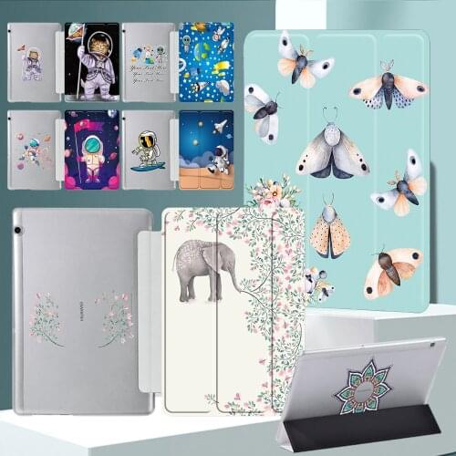 Trifold Case for Huawei MediaPad T5 10 10.1" AGS2-W09/W19/L03/L09/T3 10 9.6" AGS-W09/L09/L03 Flip Leather Stand Tablet Cover+pen