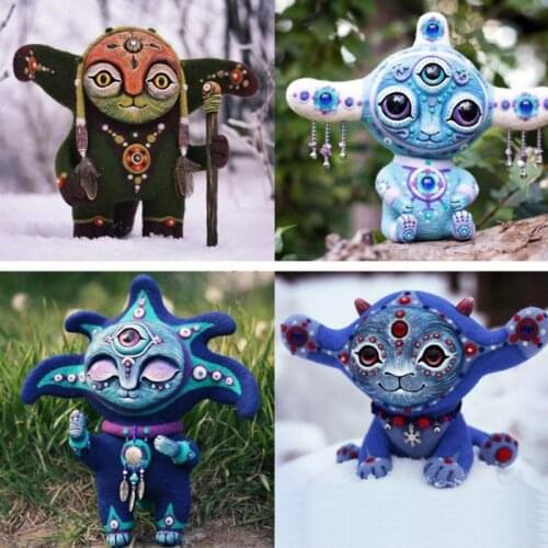 Handmake Fantasy World Elf Resin Statues Figurine Kawaii Creatures Ornament Garden Home Decoration Outdoor Accessories New Gift