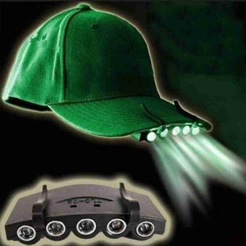 1Pcs Caplight Fishing Clip Cap Light Night Fishing Light Hat Light Lamp Hat Light Head Cap Fishing Light Clip on Hat For Campin