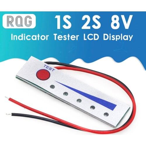 Lithium Battery Level 1S 2S 8V 3S 12V 4S 16V 5S 21V 6S 25V Indicator Tester LCD Display 18650 Lipo Li-ion Battery Meter Module