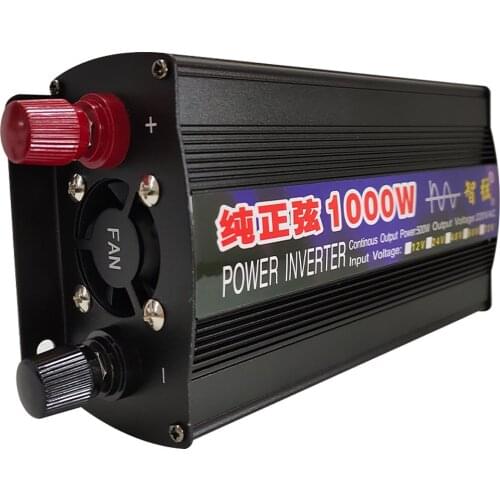 1000w Pure Sine Wave Inverter Smart Power Inverter Single Digital Display Car Inverter Conversion Booster