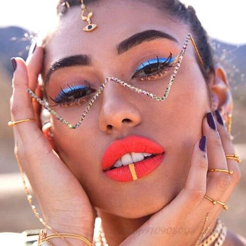 2021 Triangle Retro Glasses Frame Women Luxury Brand Eyewear Frame Women/Men Cateye Eyeglasses Women Vintage Oculos De Sol