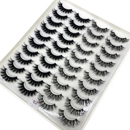 5/10/20Pairs 3D Mink Lashes Natural Mink False Eyelashes Dramatic Volume Fake Eyelash Extension Faux Cils Wholesale Makeup Tools