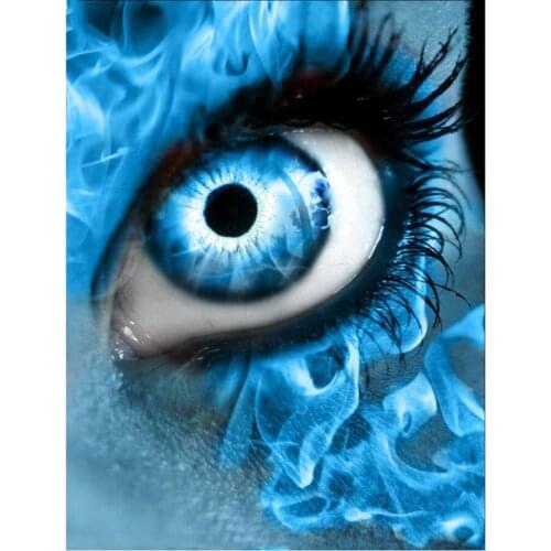 5D Full square Needlework DIY Diamond Painting Blue Eye Cross Stitch Diamond Embroidery diamond mosaic Christmas Decoration L554