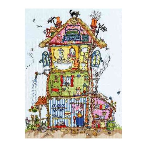 FREE delivery Top Quality Hot Selling lovely counted cross stitch kit bothy threads Cut Thru Cottage black cat