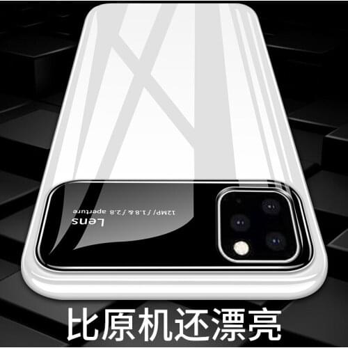Tempered Glass Back Case For iPhone 11 Case Luxury Matte Hard PC Protective Cover for iPhone 11 Pro Max XS XR X 7 8 Plus