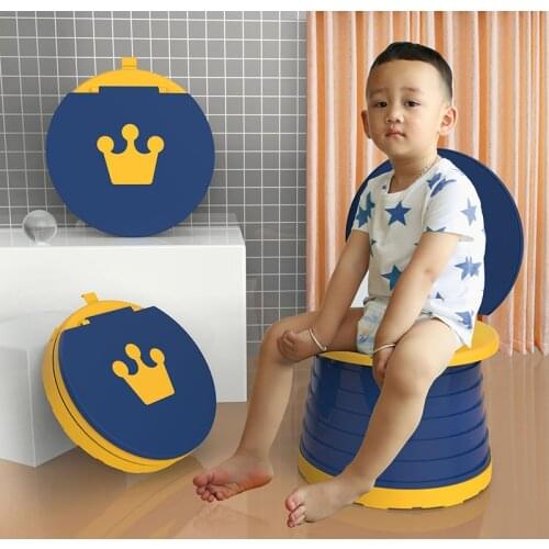 Travel Potties Baby Portable Toilet Potty Training Seat Kids Foldable Car Carry Urinal Basin For Outdoor Camping Hiking