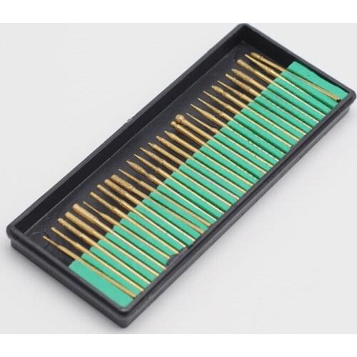 1Box/30Pcs Diamond Burs Millers 2 color Tooth Drill Jewelers 2.35mm For Dental