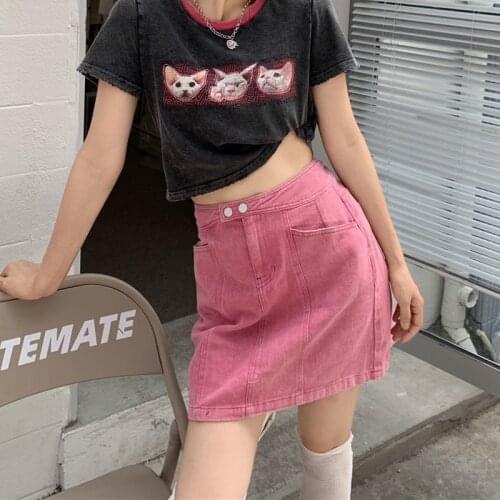 Houzhou Denim Skirts For Women