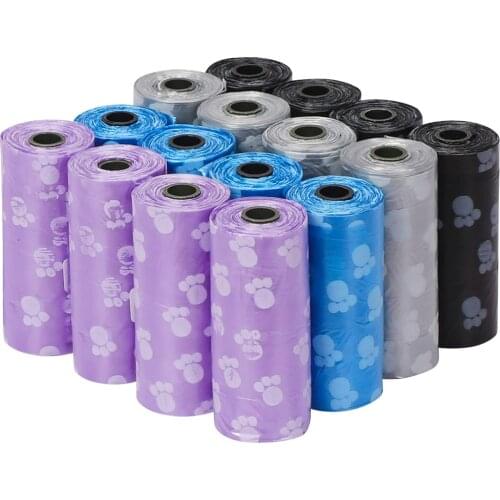 Pet Dog Poop Bags Dispenser Collector Scoop Holder Puppy Cat Pooper Scooper Bag Cleanup Doggy for Outdoor Thick Plastic bag