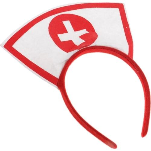 Nurse Costume Accessory Headband Woman Hen Night Party Hospital Fancy Dress-up