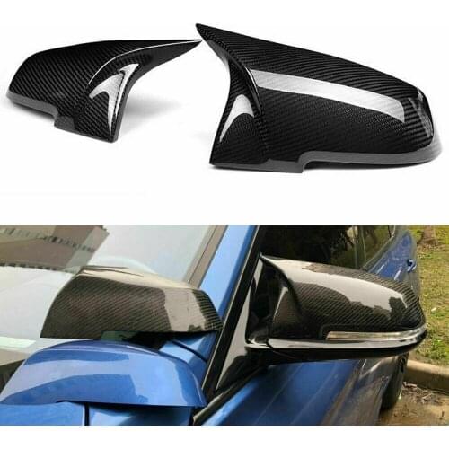 Car Rearview Mirror Cover ABS Material With Carbon Fiber Pattern Replace Cap For BMW F20 F21 F22 F23 F30 F32 FOR 1 2 3 4 SERIES