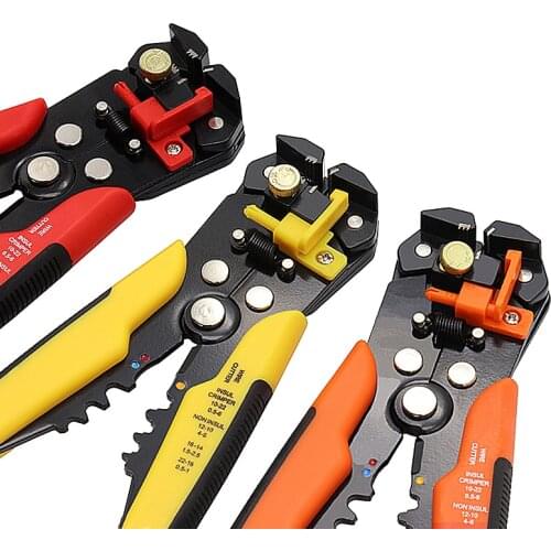 Wire Stripper Pliers Clamp Plier Adjustable Stripping Length Wire Cable Cutting Multitool Stripping Terminal 0.2-6mm Tool Pliers