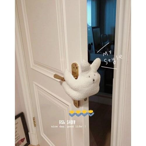 Plush Childrens Door Stop Decoration Lambswool Rabbit Anti-Clamp Hand Door Hanging Door Stop Door Stop