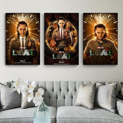 Marvel Superhero Movie Poster Decor Loki Movie Canvas Painting and Print Avengers Wall Art Canvas Painting Room Home Decoration