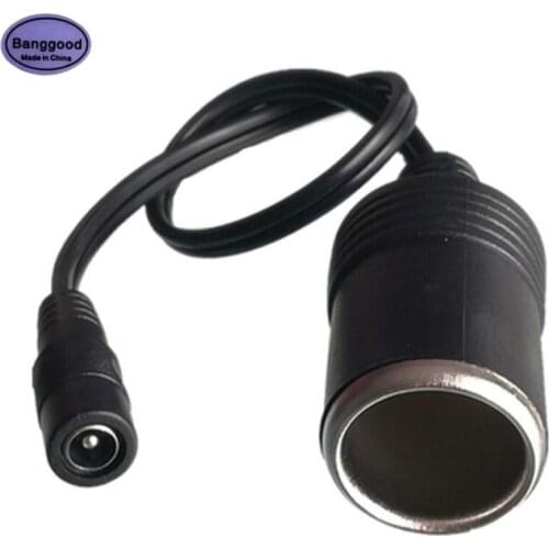 High Power Car Cigarette Lighter Socket 5.5x2.1mm Female DC Plug Socket Power Connector Charger Cable For Car Auto Accessories