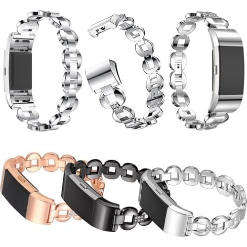 Replacement Metal Bracelet Adjustable Watch Band Strap for FitbitCharge 2 VDX99