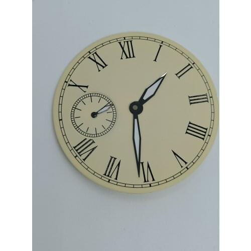 Mans Watch Part 38.5mm White Dial And Hands Fit St36 Eta6497Manual Winding Movement