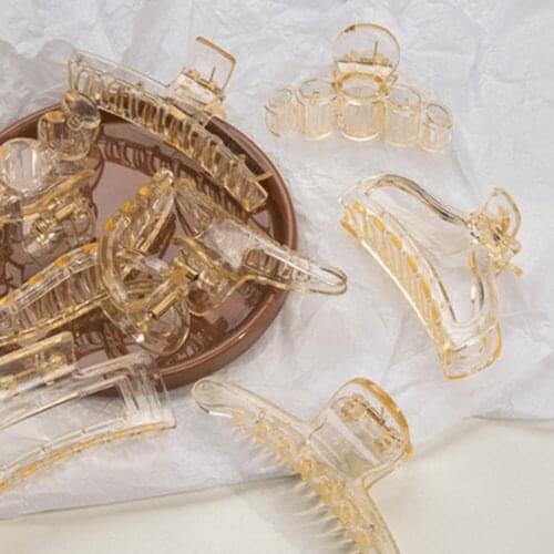 New Plastic Claw Clip For Women Girls Tough Hair Claw Large Size Hair Clamps Claw Clip Crab Hair Accessories