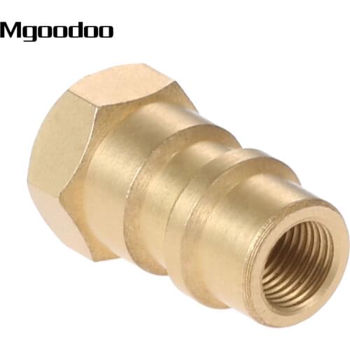 1Pc Brass R12 R22 R502 Screw To R134A 1/4'' SAE To 8v1 Thread Fast Conversion Adapter Valve Car Air-conditioning Installation