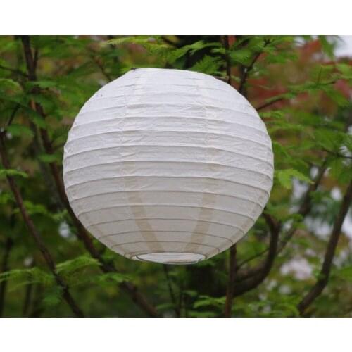 10pcs/Lot) 12''(30cm)Free Shipping Chinese Paper Lantern Round Cream/Ivory for party decoration Wedding Lantern Decorations