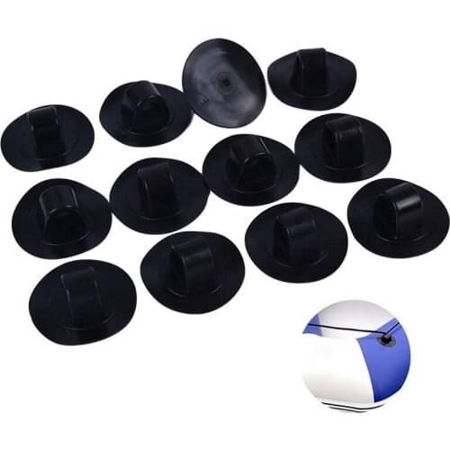 12Pcs Rope Buckle Rowing Boats Drag Safe Hooks Button Of Inflatable Boat Fishing Kayak Boat Accessories Plastic Spare Part