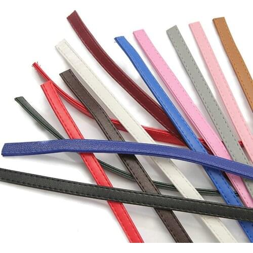 2meter 10mm Braided PU Leather Rope Strap Flat Leather Cord String For DIY Necklace Bracelet Jewelry Making Findings