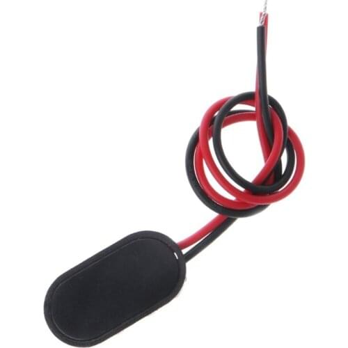 20CE PP3 9V Battery Clip Connector I Type Tinned Wire Leads 150mm Black Red