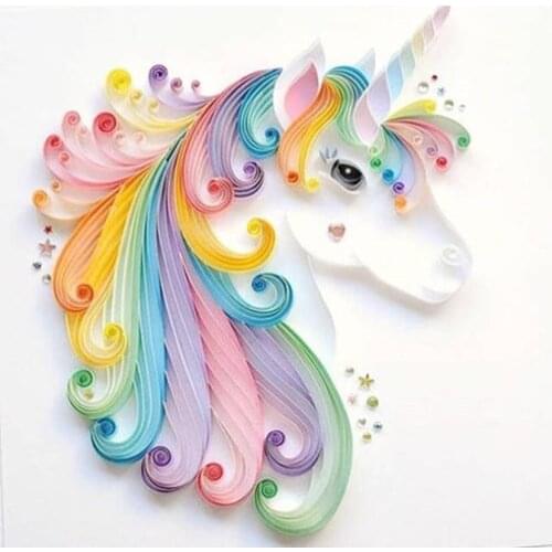 5D DIY Full Round/Square Diamond Painting Cartoon Unicorn 3D Embroidery Cross Stitch Rhinestone Mosaic Home Decor Art Yc1003