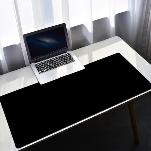 Black Mouse Pad 90x40/800x300 Table Mat Desk Mause Gaming Room Accessories Pc Mats Computer Game Gamer Complete Keyboard Pads