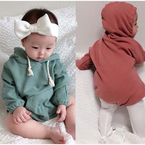 Baby rompers Cute Rabbit Ears Climbing Clothes And Velvet Sweater Baby Cotton Bag And Fart Shirt jumpsuit