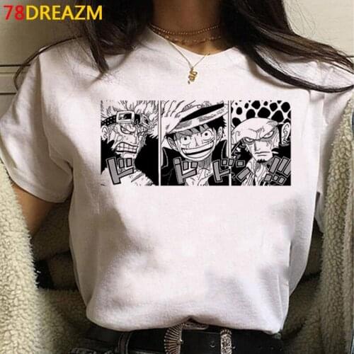 Luffy Zoro tshirt male harajuku kawaii ulzzang vintage t shirt couple clothes