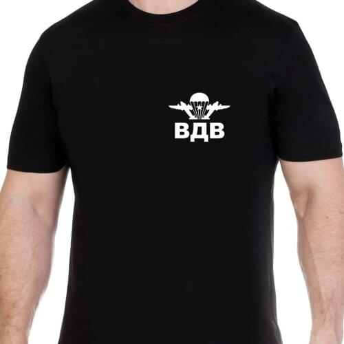 T-Shirt With Russian Airborn T-Shirts Russia Putin Military Cult MenS Clothing 2019 Creative Novelty Summer Style Cotton T Shir