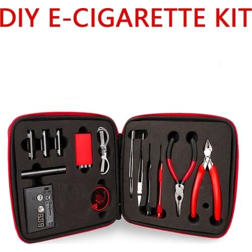 Vaporizer Coils for Vape E-Cigarettes DIY Rebuilding E-Cigarette Box Mini Meter Tweezer Master Portable Tool Kit Vape with Tank