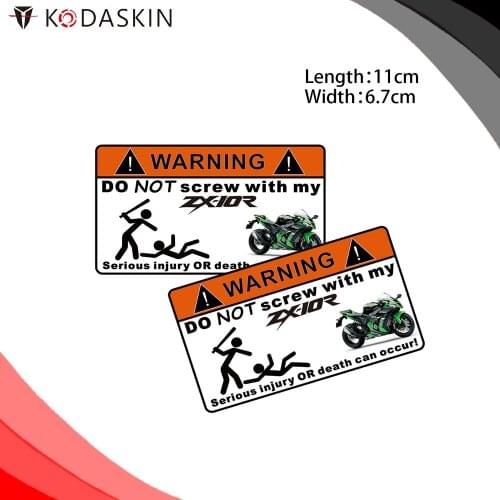 KODASKIN Motorcycle Cheap 2D Creative Warning Sticker Decal for ZX-10R zx 10r zx10r
