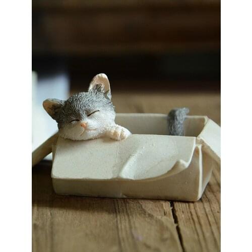 Fashion Creative Cat Decoration Simulation Animal Cute Decoration Cat Control Car Girlfriend Birthday Gift Boys Girls Friends