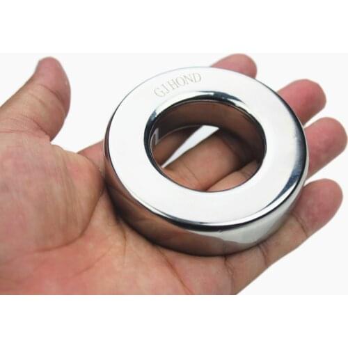 Stainless Steel Scrotum Pendant Penis Cock Ring Chastity Cage Restraint Scrotum Pendant Testicle Ball Stretchers for Men BB-2-96