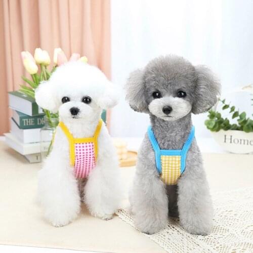 2021 new pet clothes Teddy bear dog clothes spring and summer cat halter top dog clothes thin vest Pet dog clothes pet vest