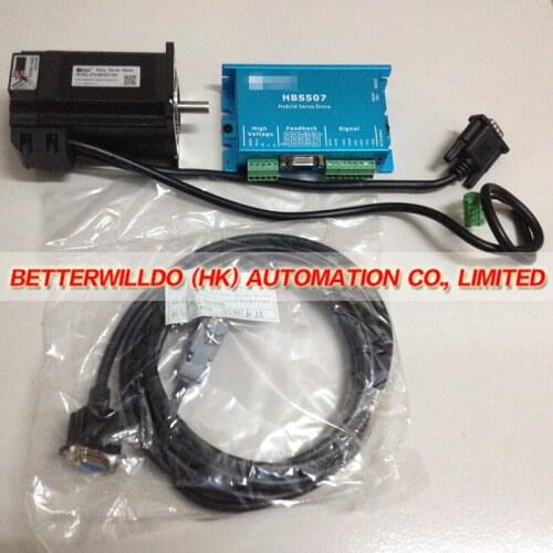 HBS507+573HBM20-1000 Original New NEMA23 2NM Hybrid Servo Kit Closed loop Stepping Motor Drive+Free 3M Encoder Cable