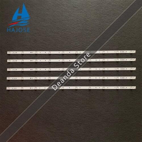 New Kit 5 PCS 10LED(3V) 842.5mm LED backlight strip for 43PFT4131 43PFS5301 GJ-2K15-430-D510 GJ-2K16-430-D510-V4 01Q58-A