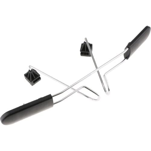Stainless Steel Headrest Coat Rack Jacket Suit Clothes Hanger Silver