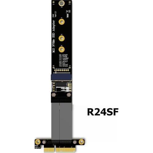 R44SF/ R24SF M.2 M key Extension Cable SSD Riser Card Ribbon Line Support M2 to PCI Express 3.0 PCIe x4 Full Speed 32G/bps