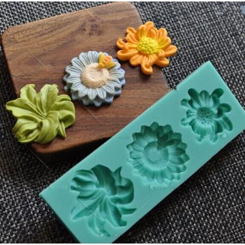 Silicone Rubber Mold - resin, clay, fondant, gum paste, candy, chocolate, soap flower