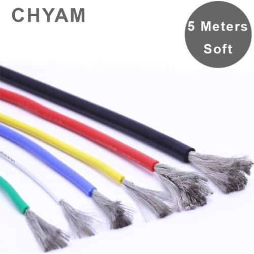 RV Silicone Wire High Temperature Resistant Ultra-soft Type 24 18 16 14 12 10AWG High Voltage For Automobile Lithium Battery