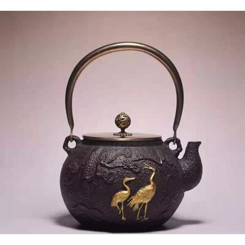 Japanese Iron Tea Pot with Stainless Steel Infuser Cast Iron Teapot Tea Kettle for Boiling Water Oolong Tea