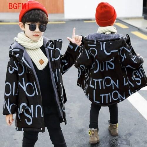 3-12Y Severe cold Winter Coats Girls Clothes Snowsuit Jacket Waterproof Outdoor Hooded Coat Boys Kids Keep warm Parka Clothing