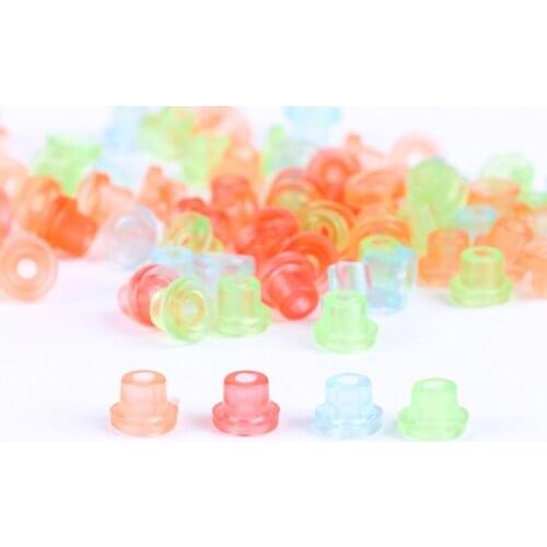 100pcs Colorful Tattoo Machine Needles Rubber Nipples Tattoo Supplies Accessories Free Shipping