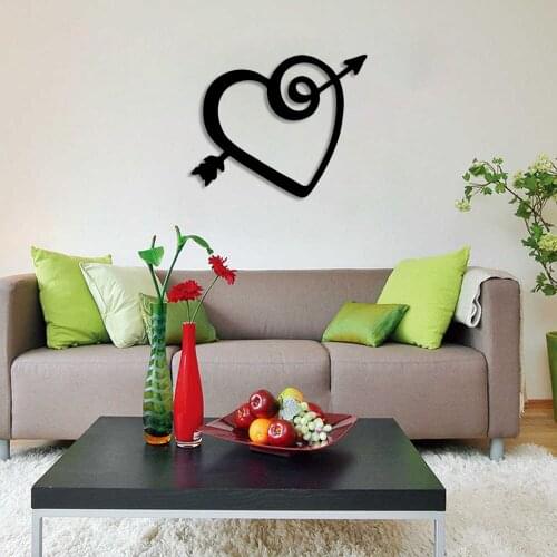 February 14 Valentines Entangled Heart Wall Room Home Accessory Wooden Table 50x40cm