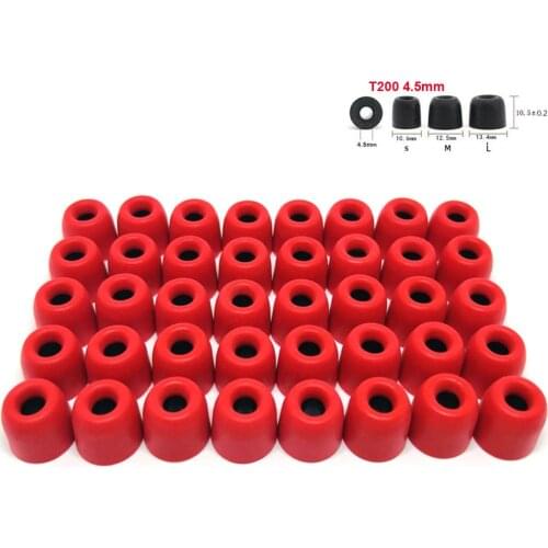20pair ANJIRUI T200 Memory Foam Ear Tips (S M L) 4.5mm Sponge T200 Ear Pads Noise Isolation Eartips for in-ear earphone Ear Pads