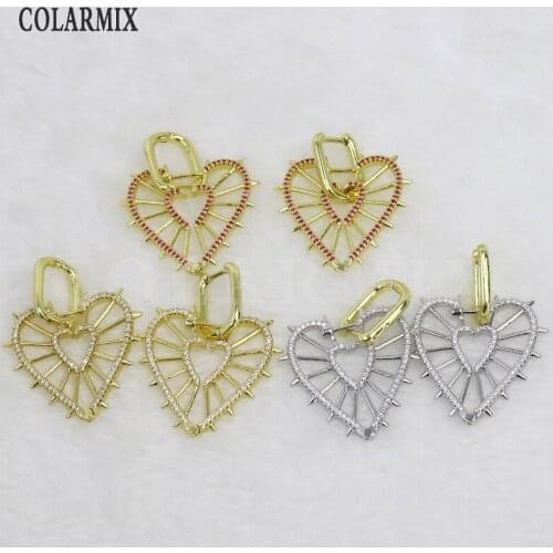 3 Pairs Drop earrings Hoop earring high quality gold filled Dangle earrings jewelry hoop earrings for women 31486